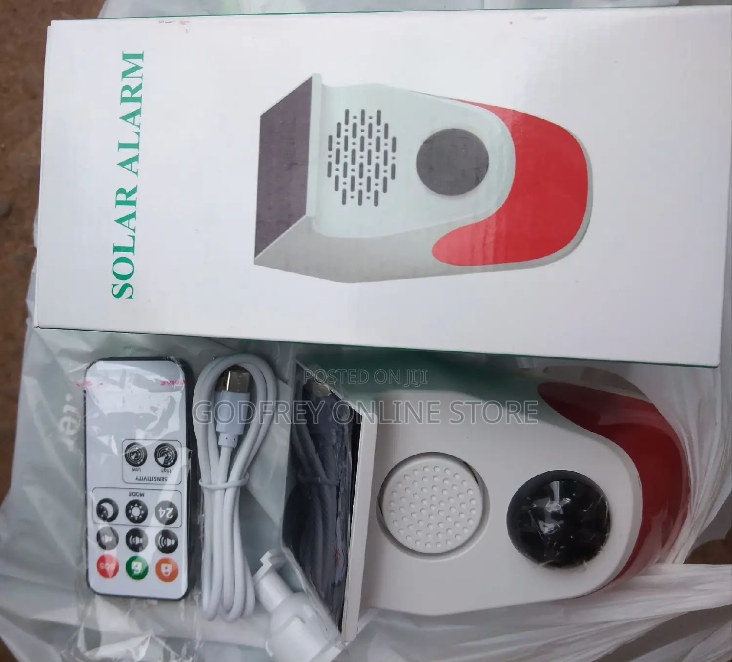 Solar Sensor Alarm With Motion Sensor and Remote