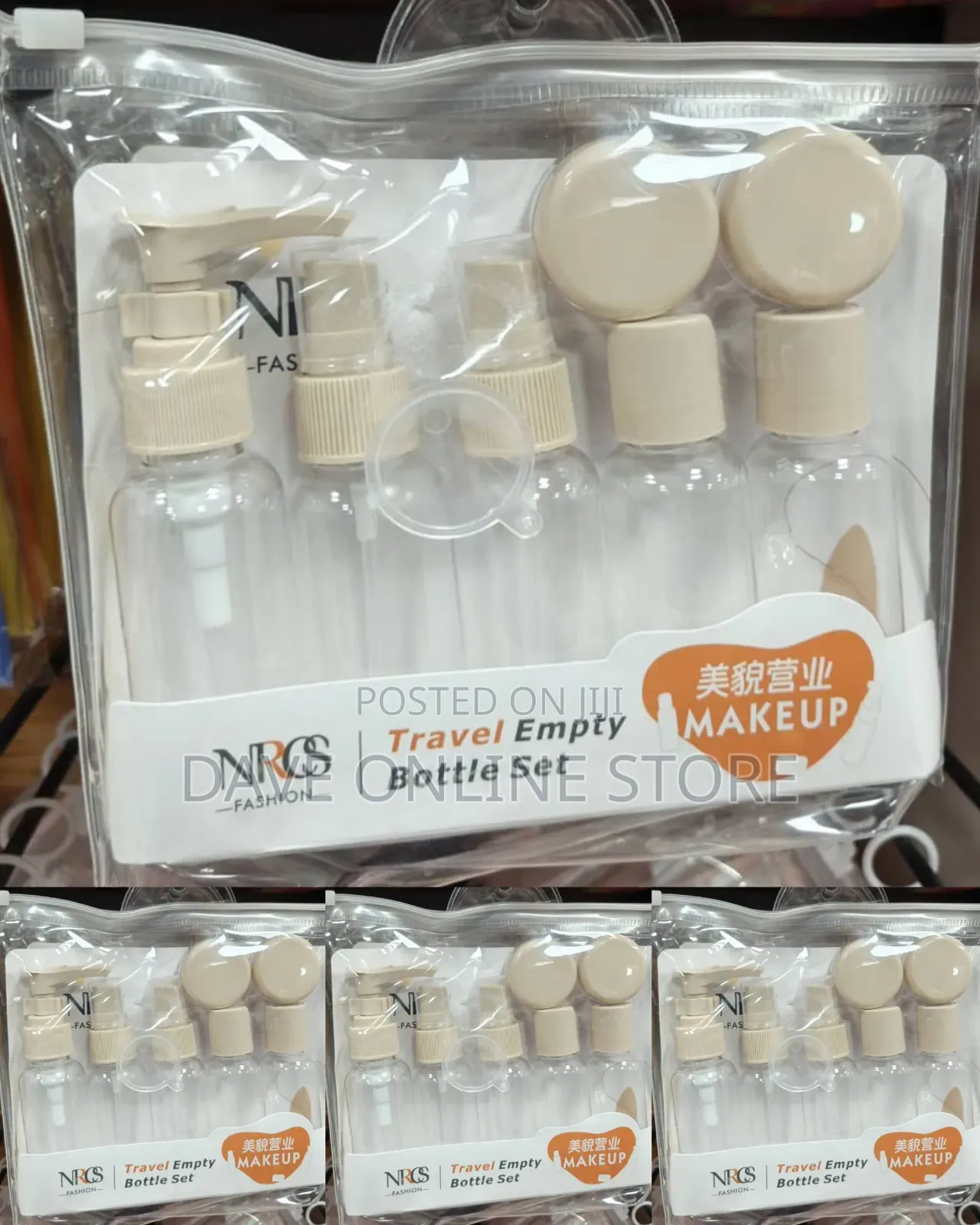 NRCS-FASHION Travel Empty Bottle Set