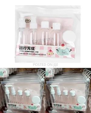 8-Piece Portable Travel Cosmetic Container Set