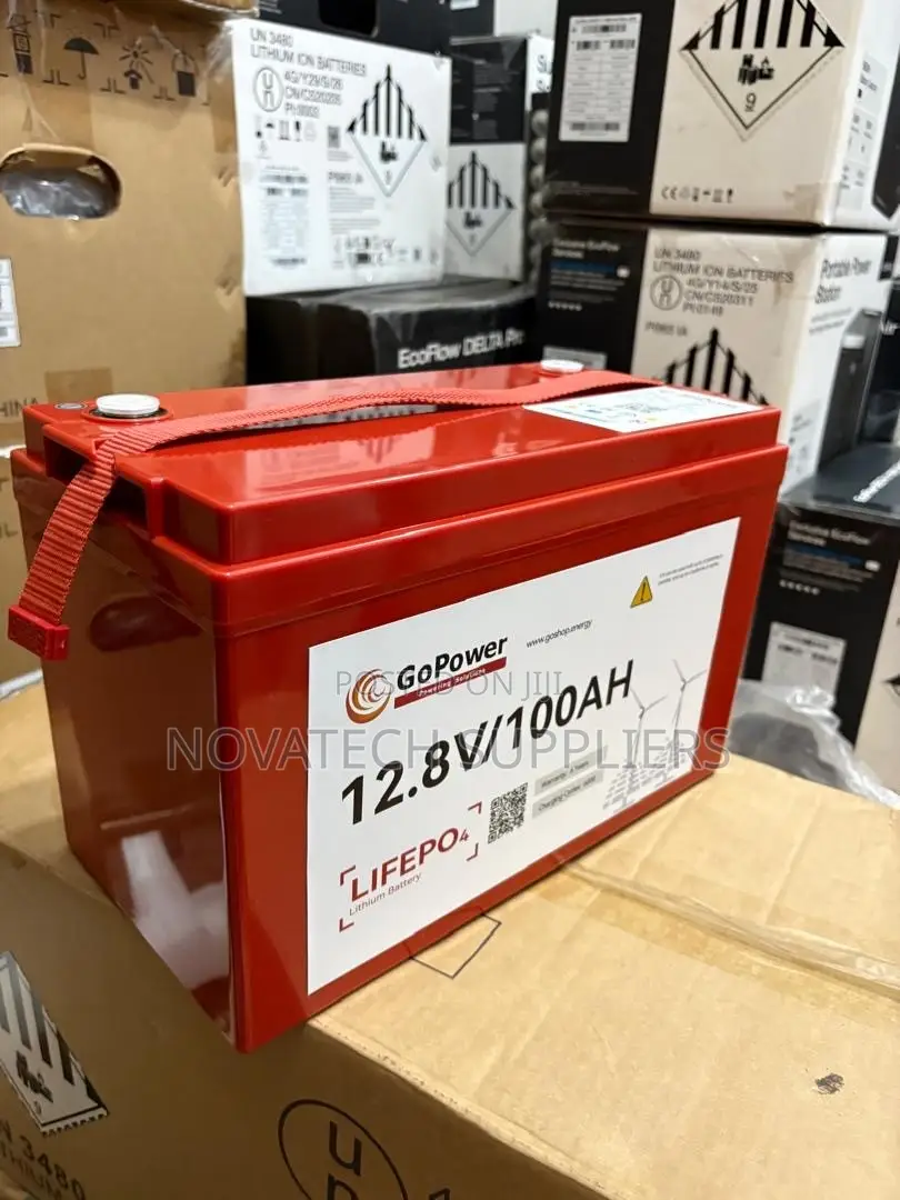 GoPower 12.8V 100Ah LiFePO4 Lithium Solar Battery