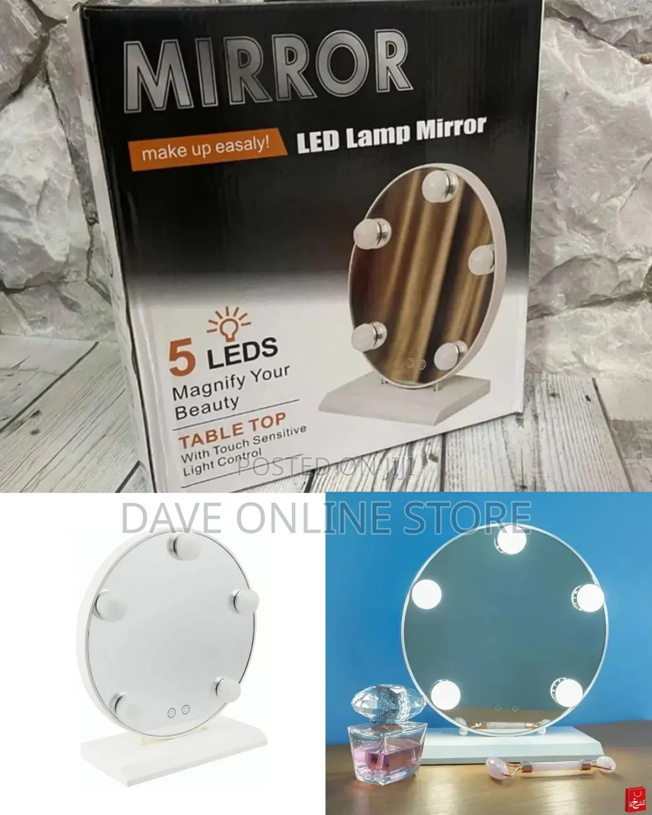 Hollywood-Style Lighted Vanity Makeup Mirror