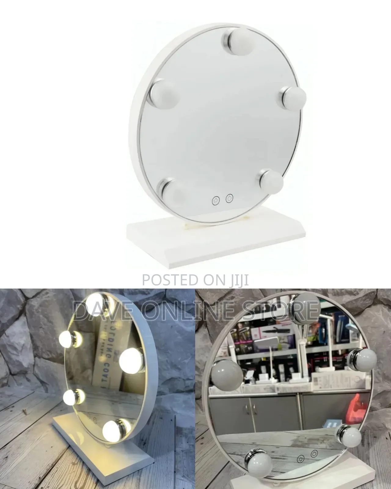Hollywood-Style Lighted Vanity Makeup Mirror
