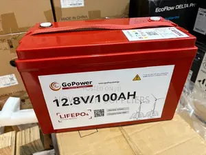 GoPower 1.28kWh LiFePO4 Solar Battery 100Ah – 5 Year Warranty