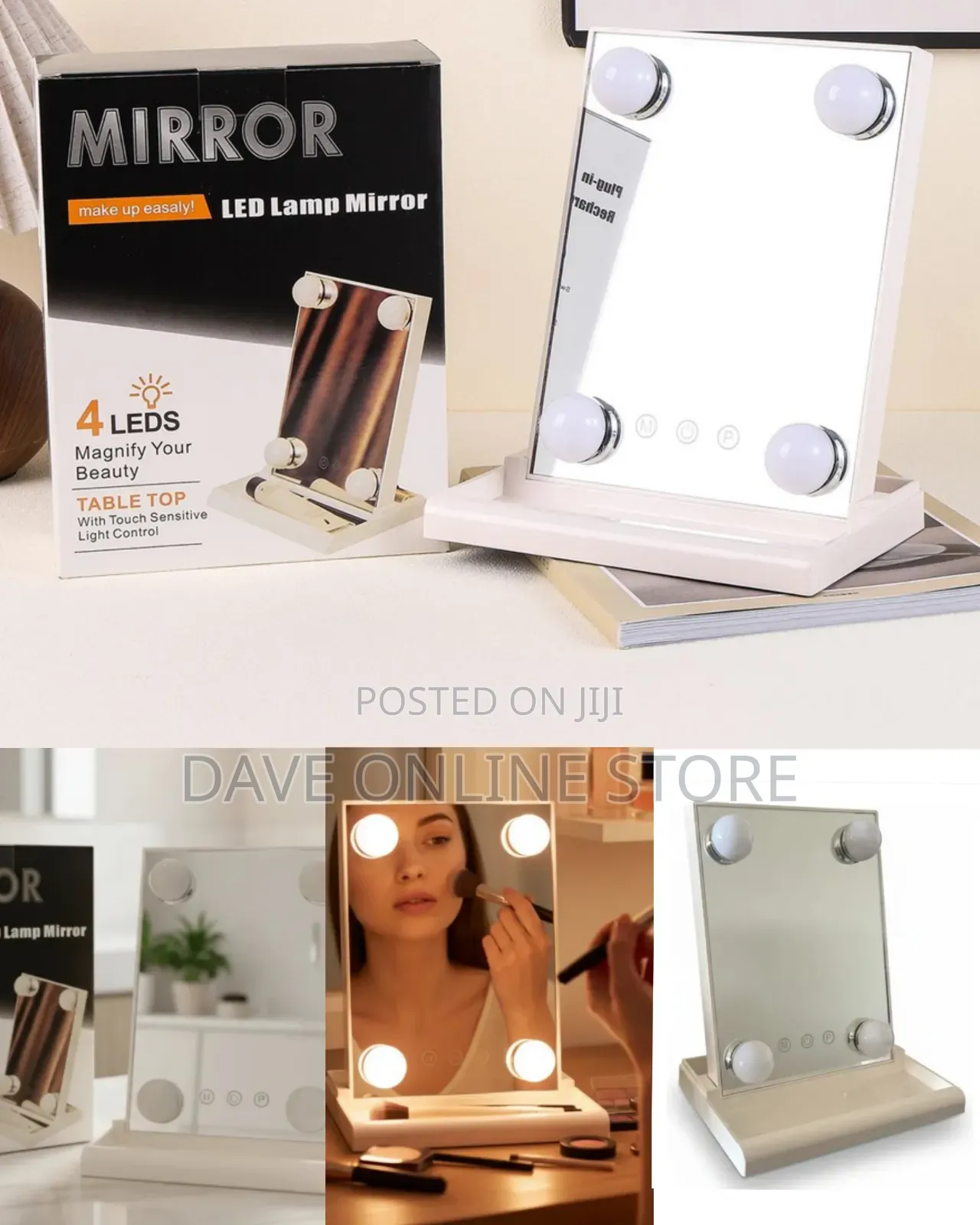 Tabletop Hollywood LED Vanity Mirror