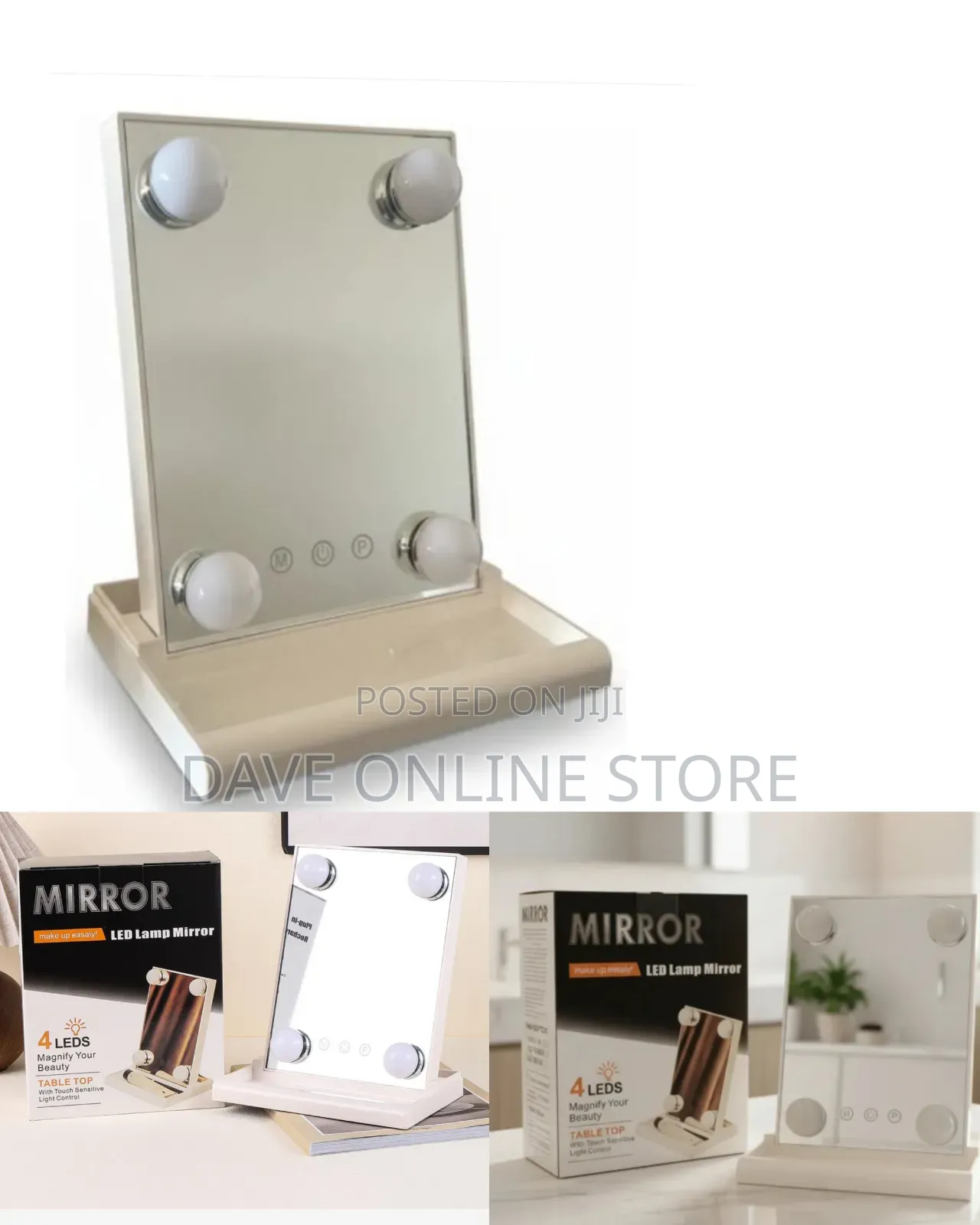 Tabletop Hollywood LED Vanity Mirror