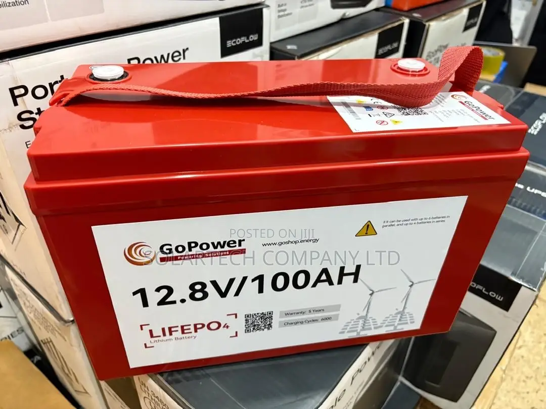GoPower 12.8V 100Ah Deep Cycle Lithium Solar Battery