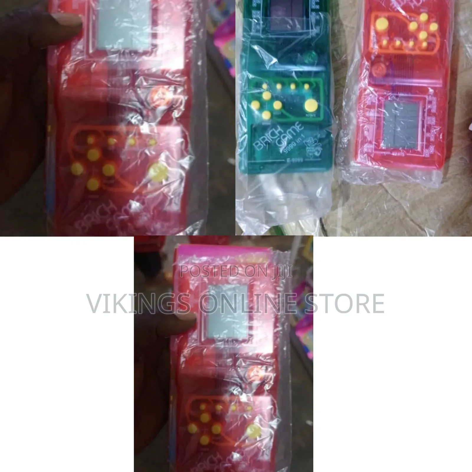 Transparent Brick Game 9999-in-1 Handheld Retro Console