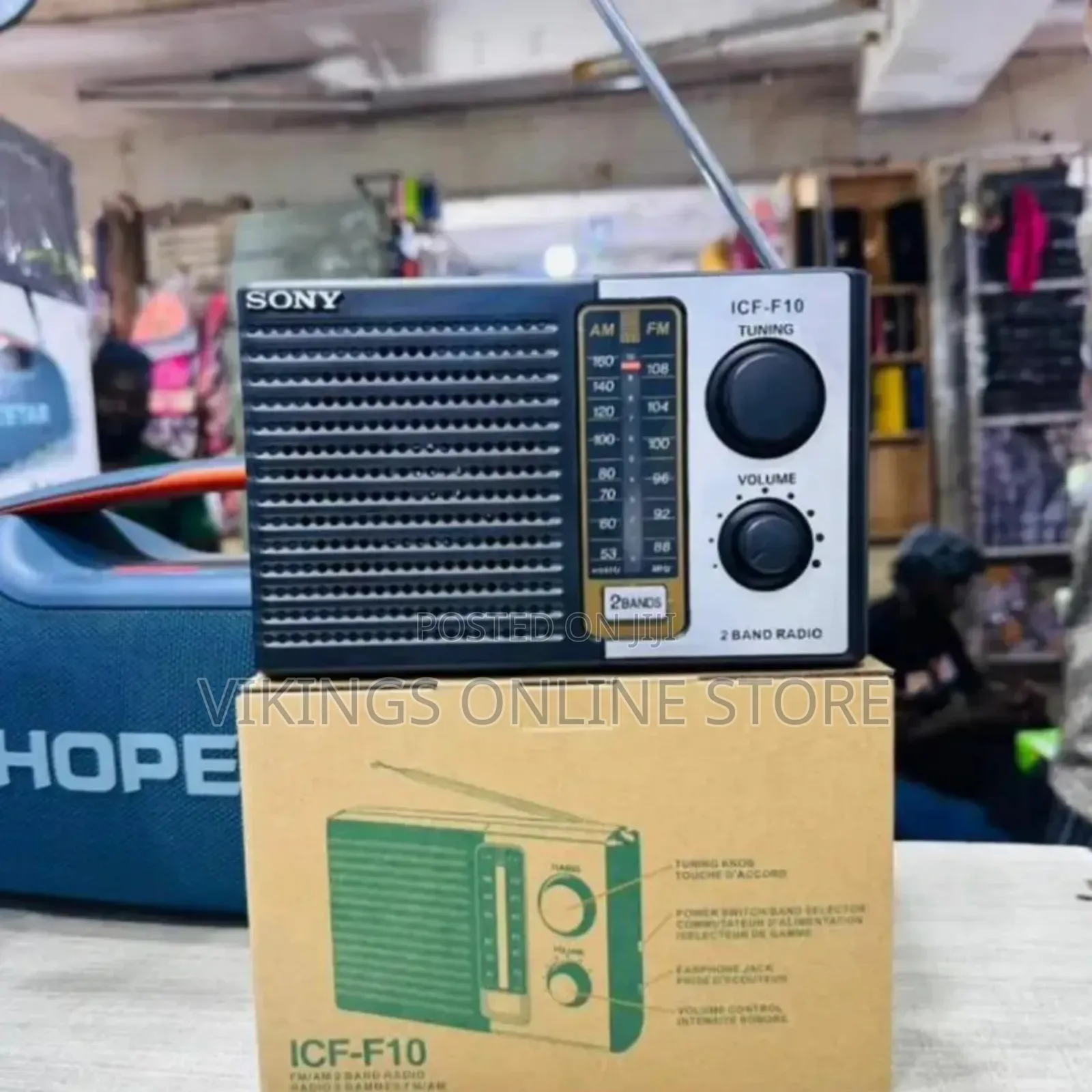 Sony ICF-F10 Two-Band FM/AM Portable Transistor Radio