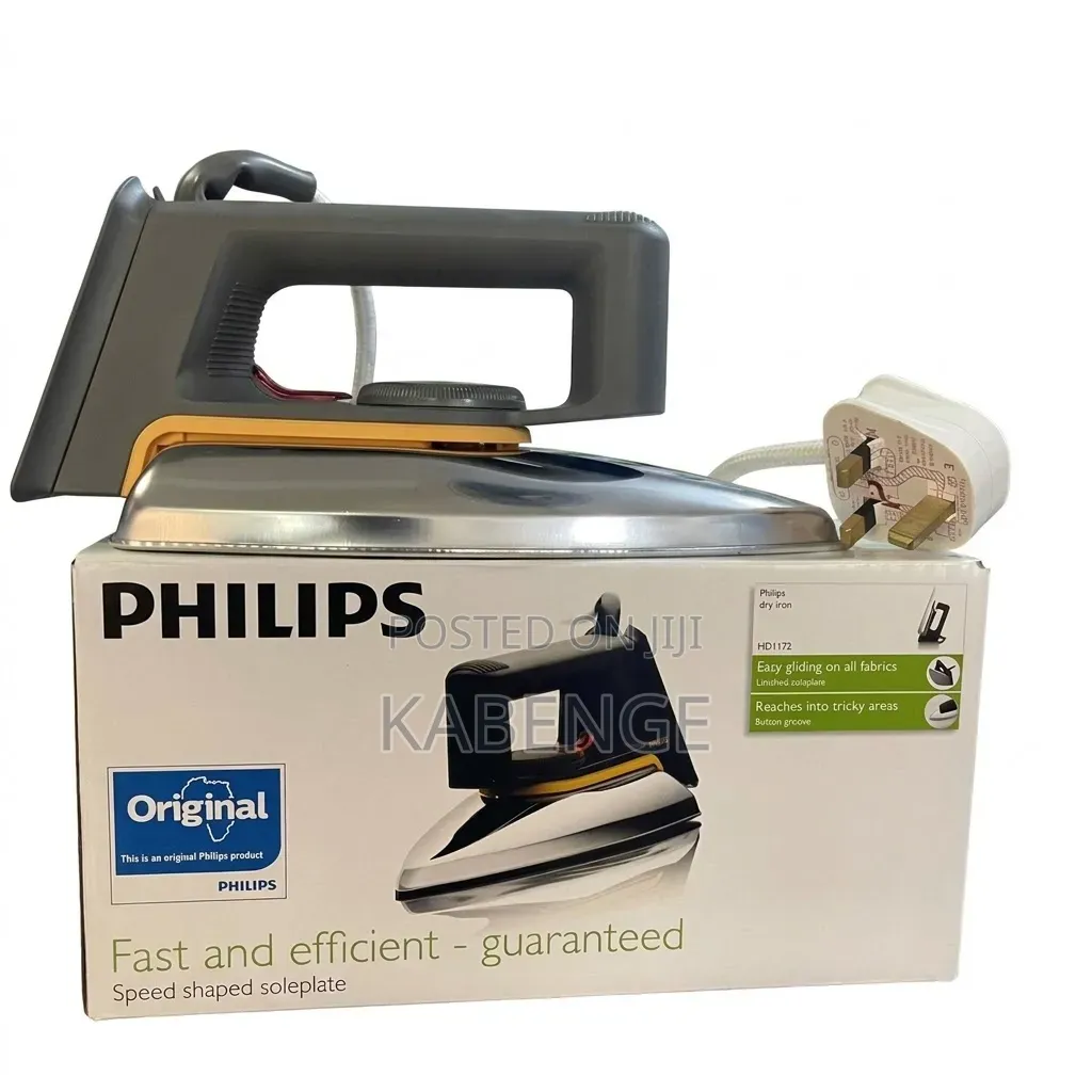 Philips HD1172 Dry Iron With Linished Soleplate