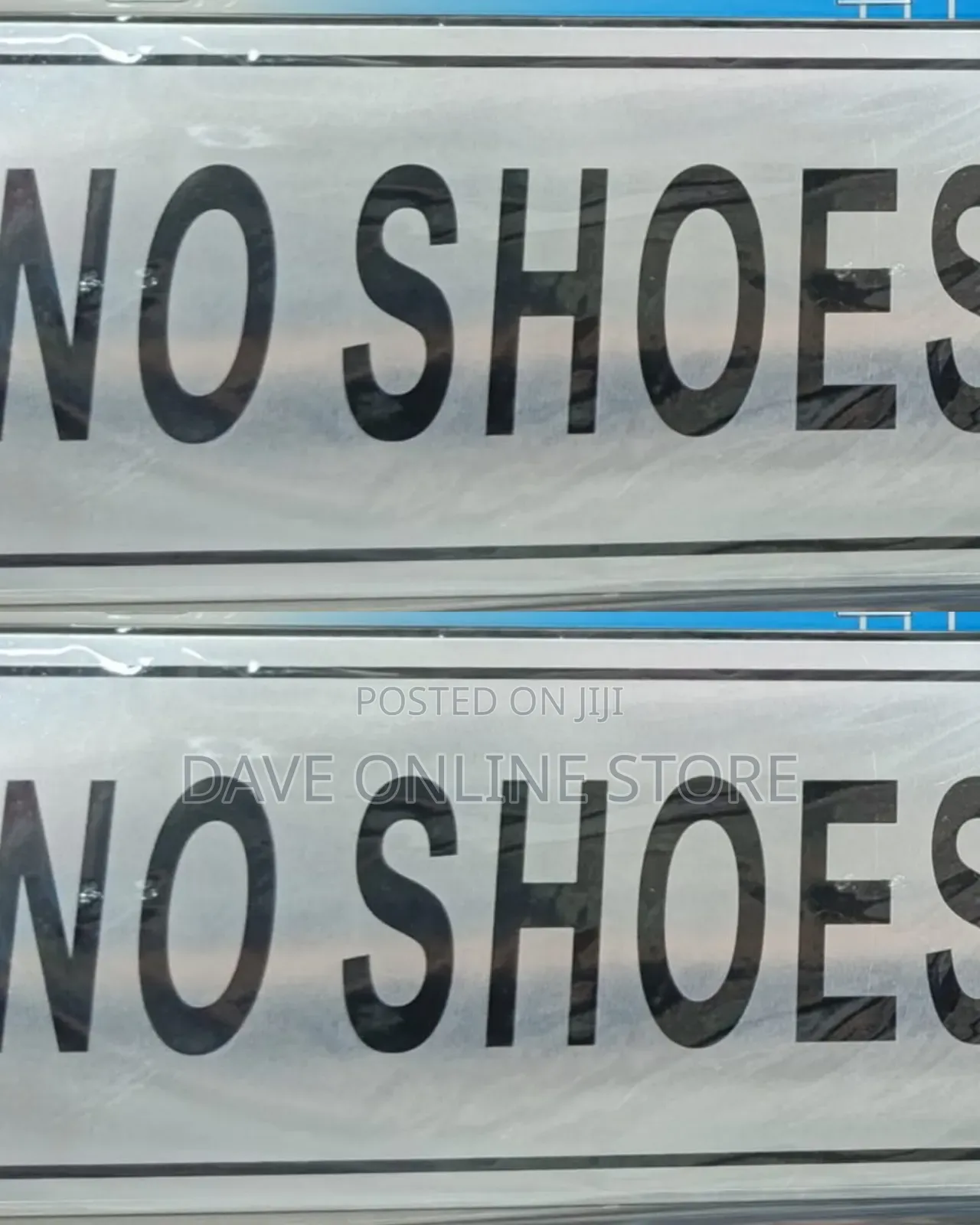 "NO SHOES" Door and Wall Sign