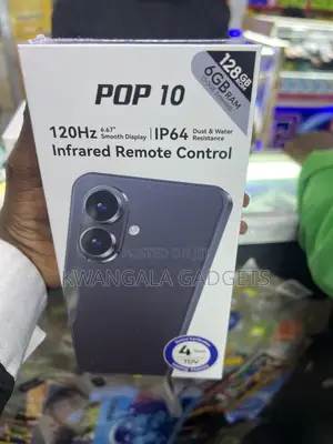New Tecno Pop 10 128 GB Black