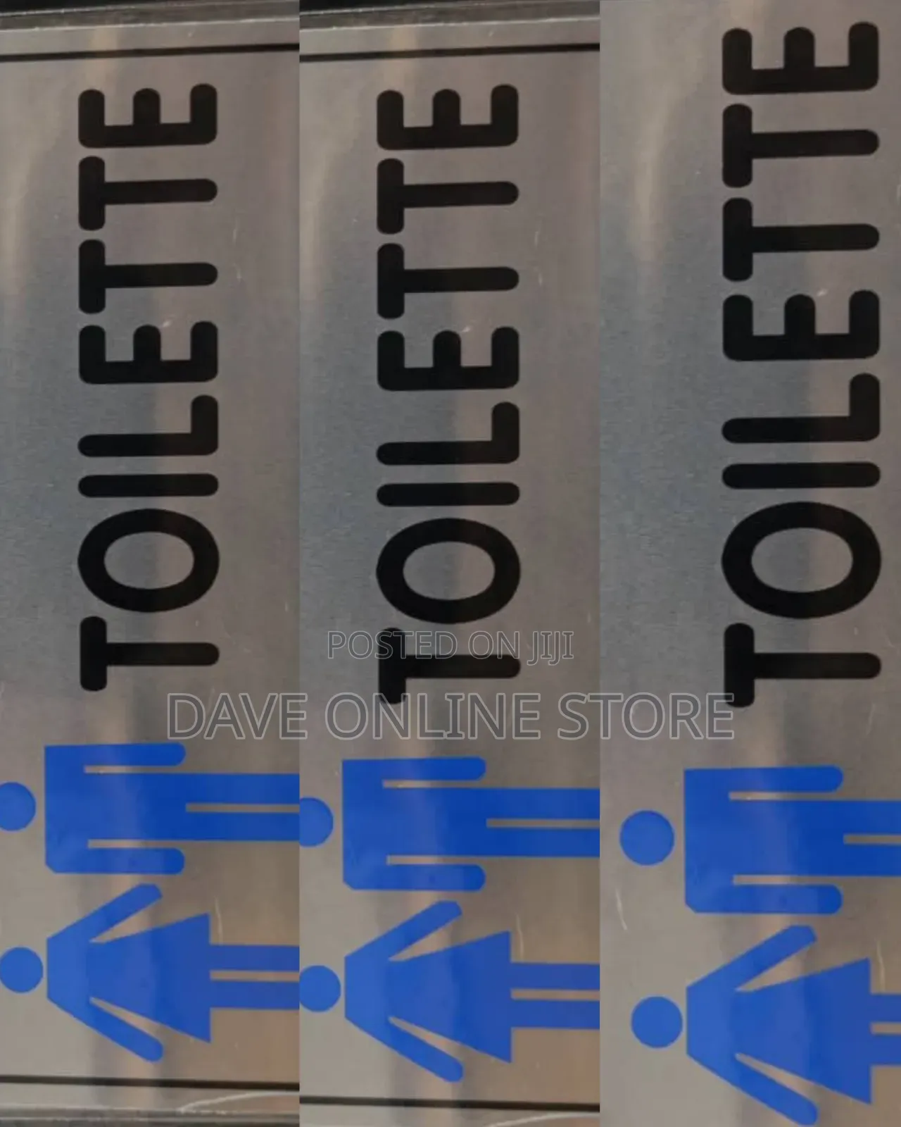 Restroom Sign That Indicates the Location of a Toilet.