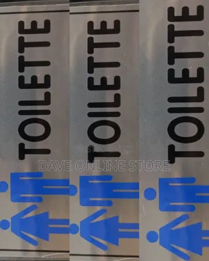 Restroom Sign That Indicates the Location of a Toilet.
