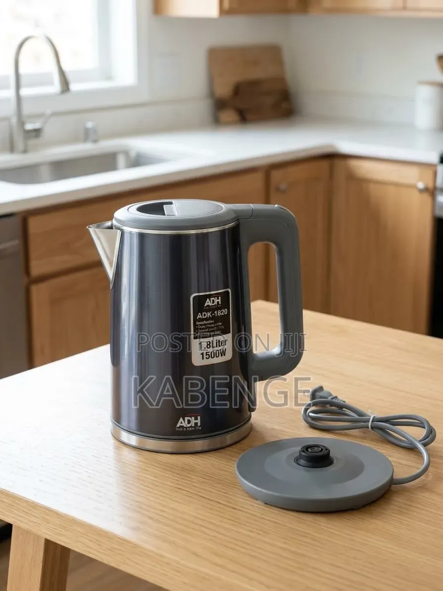 ADH ADK-1820 Stainless Steel Electric Kettle - 1.8L (1500W)