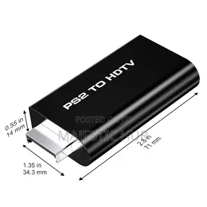 PS2 to HDTV Converter – Full HD 1080P Adapter With 3.5mm Audio Output