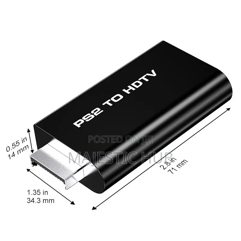 PS2 to HDTV Converter – Full HD 1080P Adapter With 3.5mm Audio Output