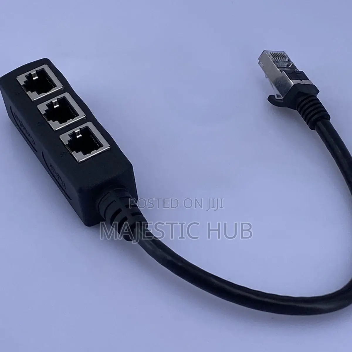 1-to-3 RJ45 Ethernet Splitter, LAN Adapter for Cat8/Cat7 Cables