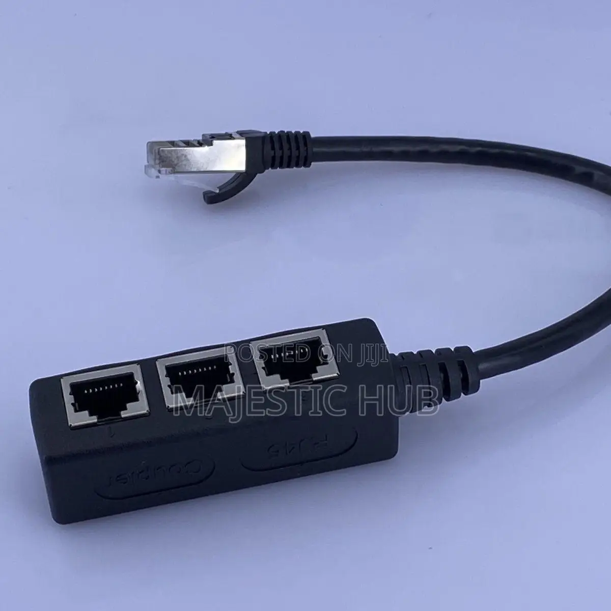 1-to-3 RJ45 Ethernet Splitter, LAN Adapter for Cat8/Cat7 Cables