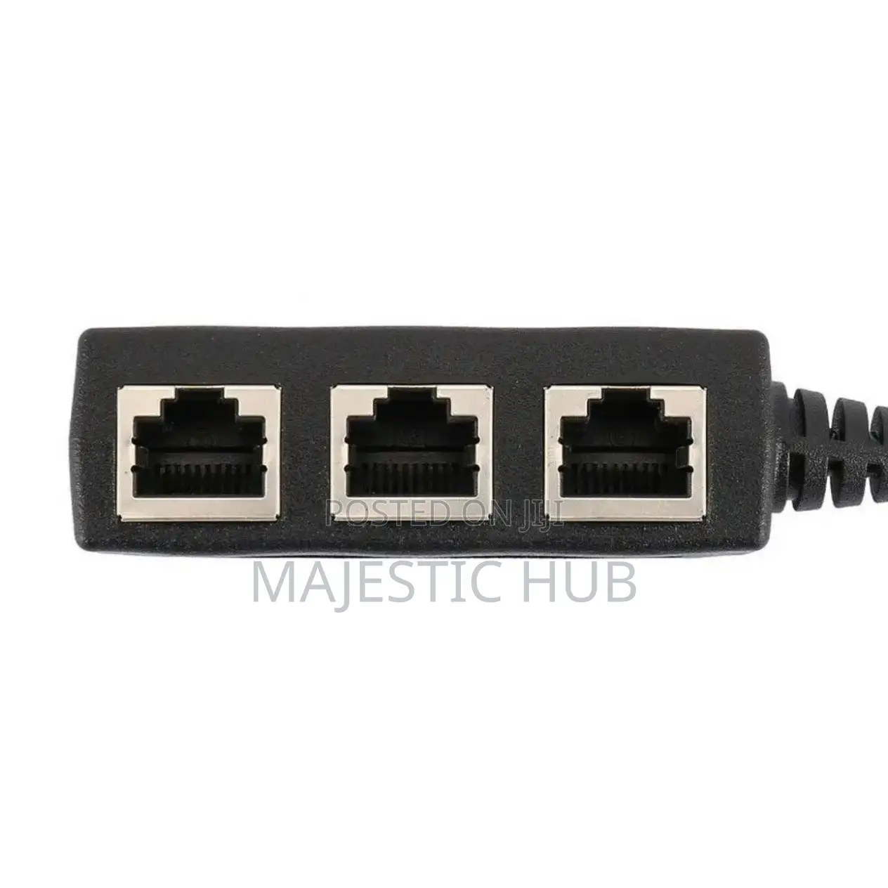 1-to-3 RJ45 Ethernet Splitter, LAN Adapter for Cat8/Cat7 Cables