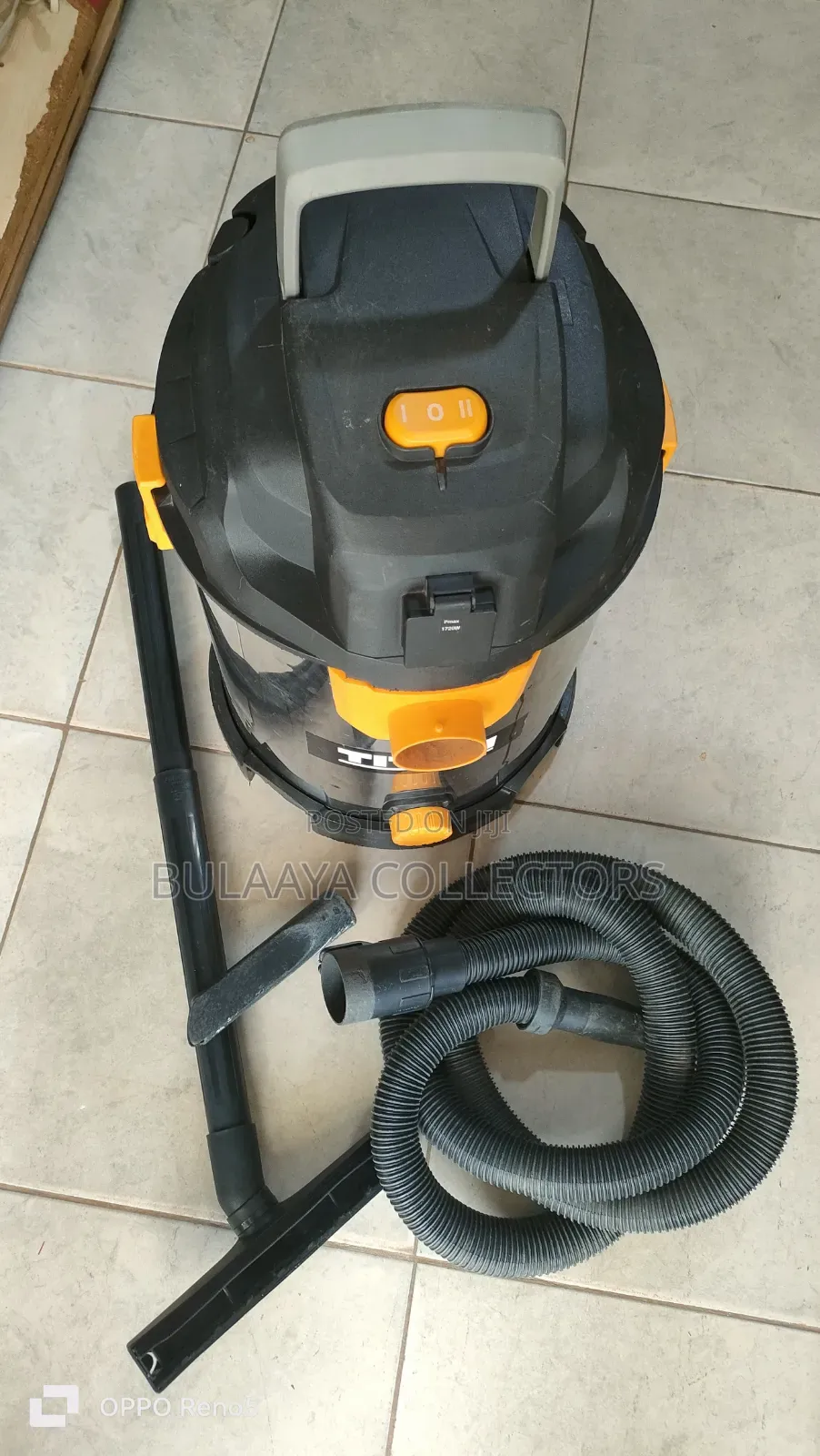 UK Used Titan Stainless Steel Wet-Dry Industrial Vacuum Cleaner, 1400w