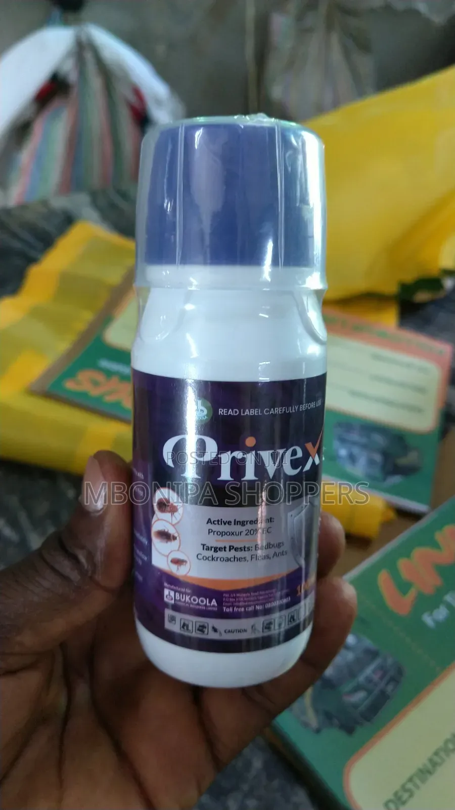Privex Good Scent and No Stain Bedbugs and Cockroaches Killer.