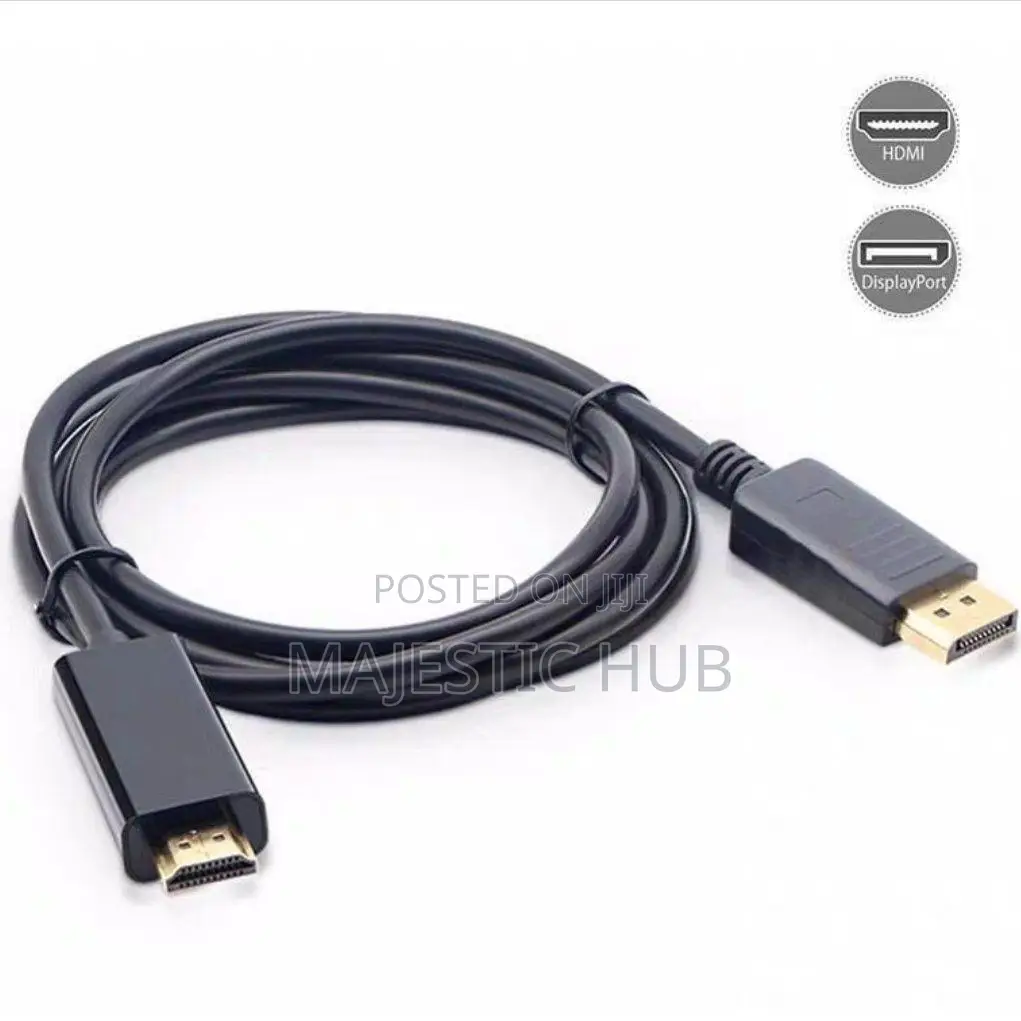 DP to HDTV Cable 1.8M Full HD 1080P Adapter forTV, Monitor Projector