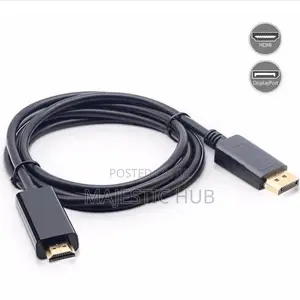 DP to HDTV Cable 1.8M Full HD 1080P Adapter forTV, Monitor Projector