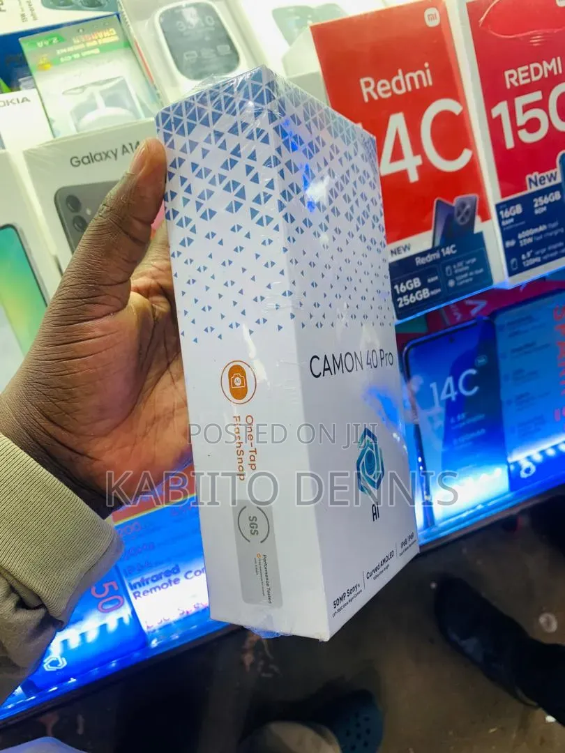 New Tecno Camon 40 Pro 5G 256 GB Black