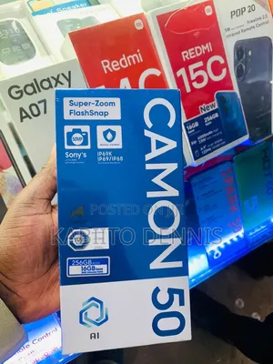 New Tecno Camon 50 256 GB Black