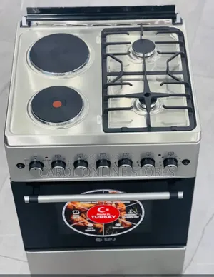 SPJ 60 by 60 Cooker 2 Gas Burner + 2 Hot Plates With an Electric Oven