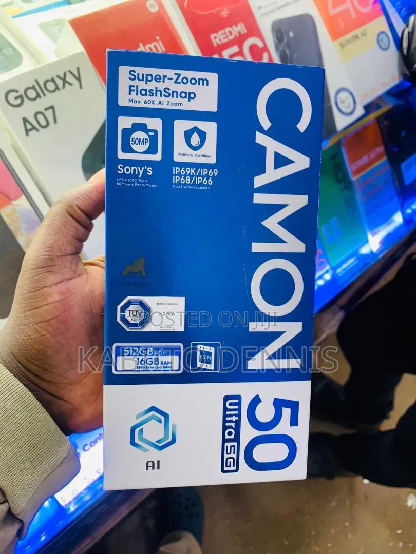 New Tecno Camon 50 Ultra 512 GB Black