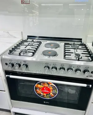 SPJ 90*60cm Cooker 4gas Burner and 2 Electric Hot Plates With an Oven