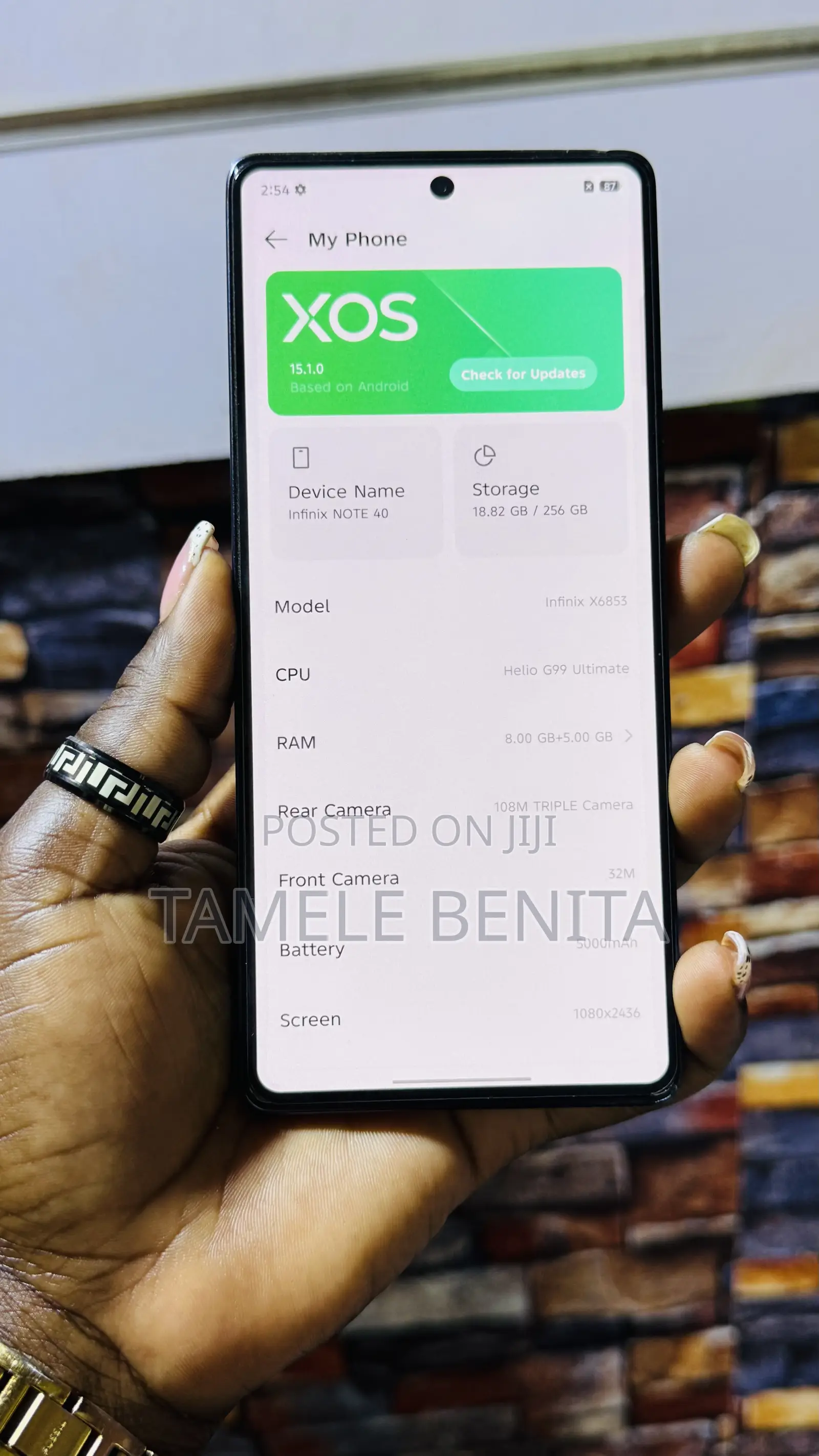 Infinix Note 40 256 GB Black