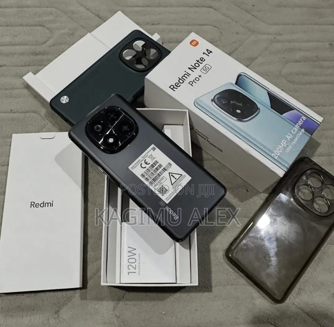 New Xiaomi Redmi Note 14 Pro+ 5G 256 GB Black