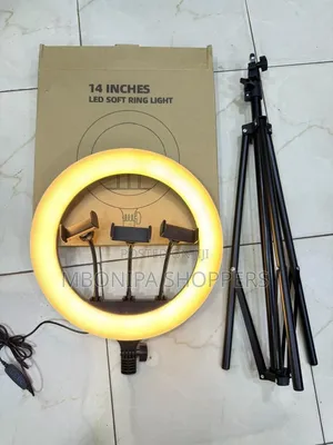 Ring Light With Tripod Stand Phone Holder, 14 Inch