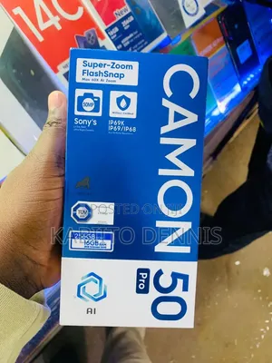 New Tecno Camon 50 Pro 256 GB Black