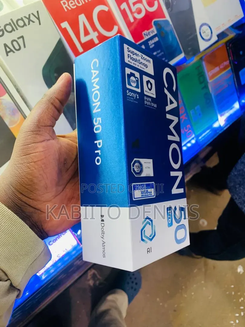 New Tecno Camon 50 Pro 256 GB Black