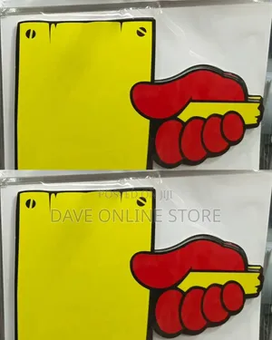 Yellow Promotional POP Price Tag Sign