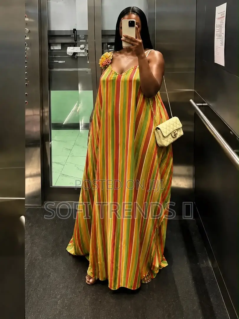 Ladies Stripped Free Dresses