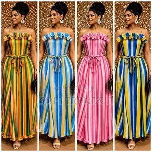 Ladies Stripped Free Dresses