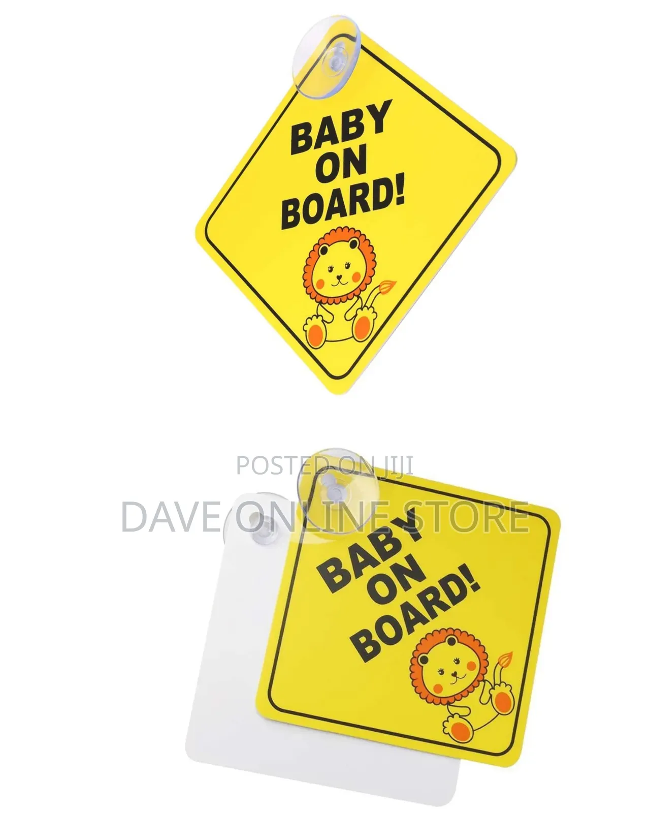 5 Pieces Baby on Board" Warning Sign for Cars