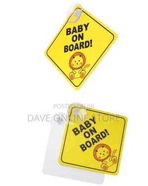 5 Pieces Baby on Board" Warning Sign for Cars