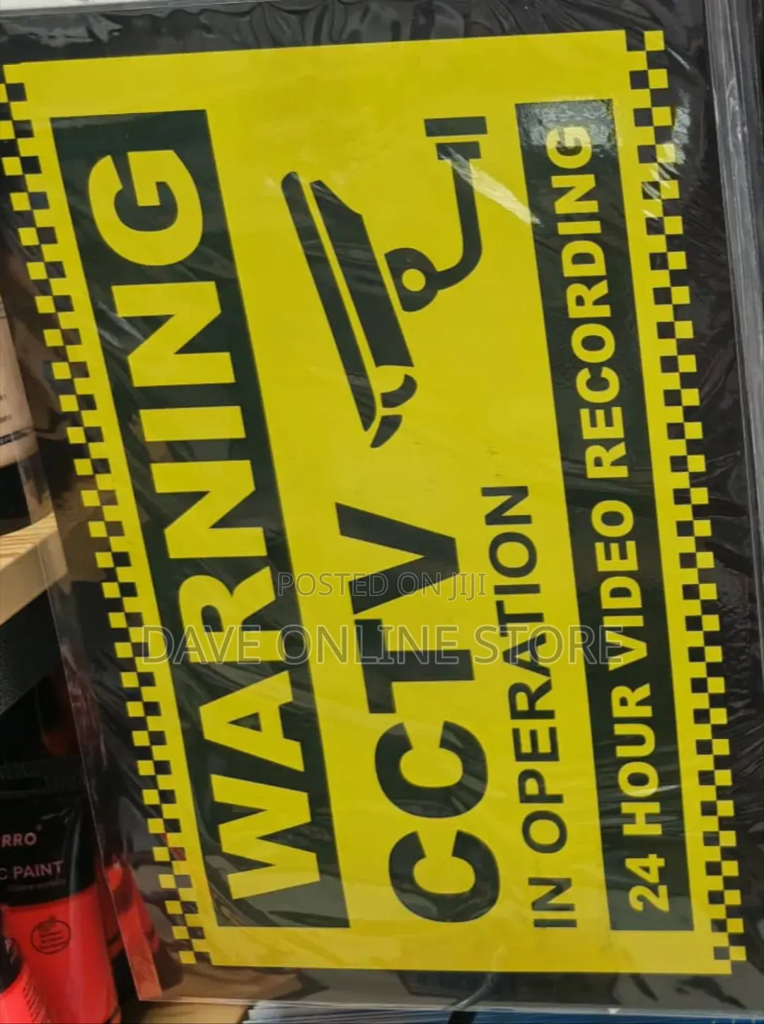 CCTV Warning and Surveillance Notice Sign.