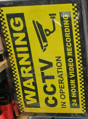 CCTV Warning and Surveillance Notice Sign.