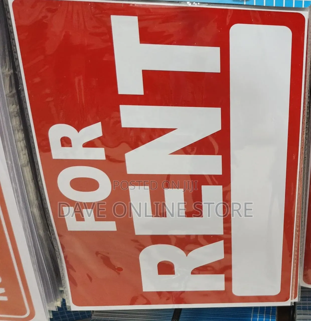 For RENT" Sign or Sticker