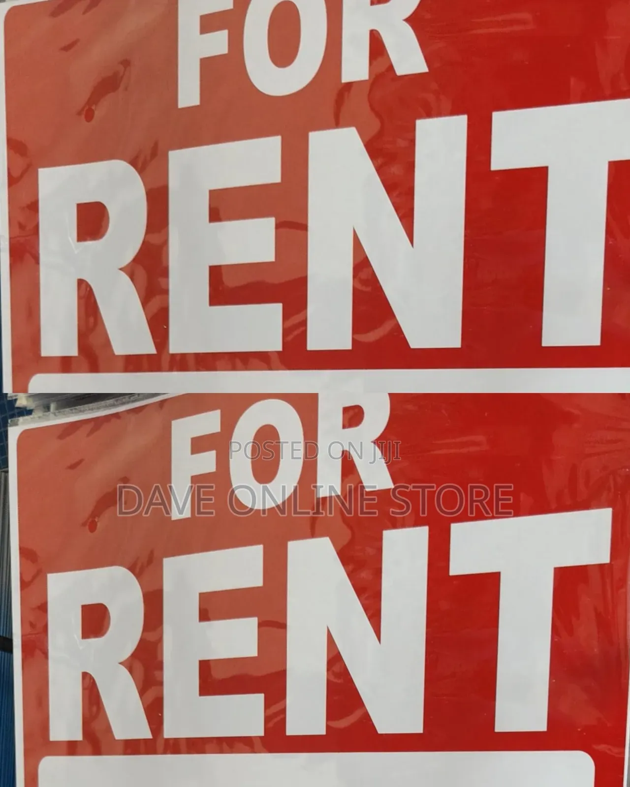 For RENT" Sign or Sticker