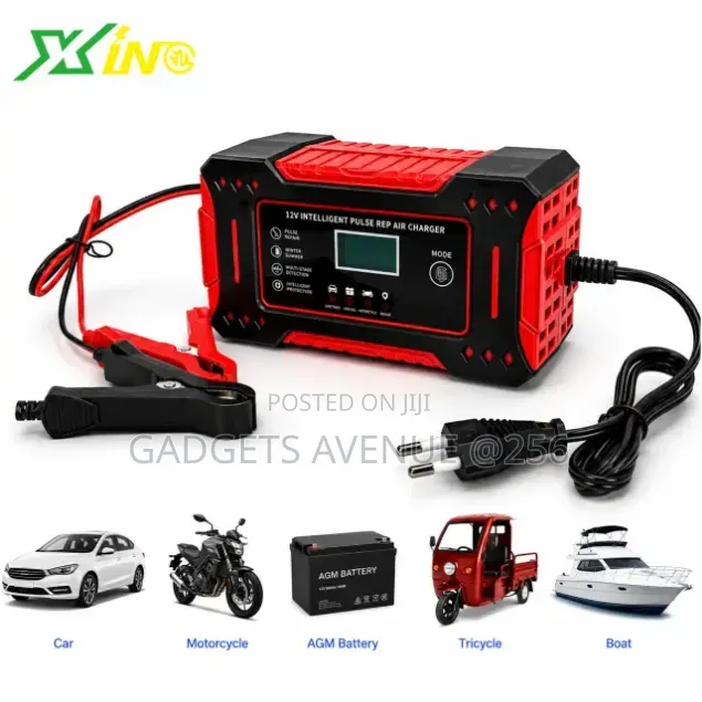 12V Portable Intelligent Pulse Repair Battery Charger and Maintainer