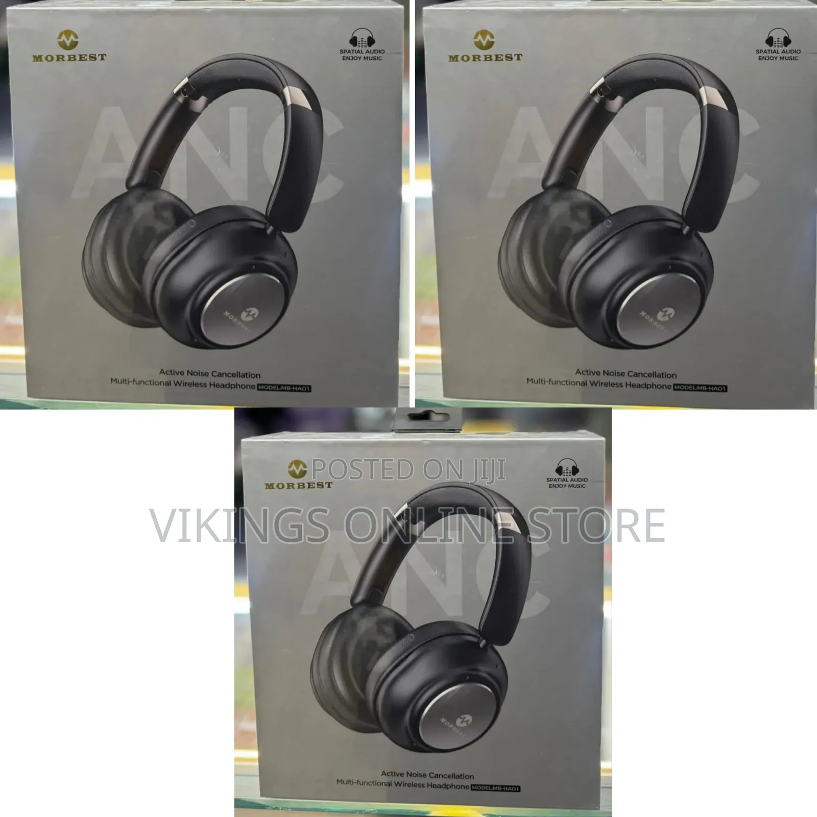 MB-HA01 Active Noise Cancellation Wireless Headphones