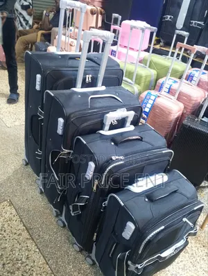 Original Cloth Suitcase. Full Set 4pcs.( Black)