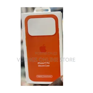 Orange Silicone Cases Labeled for the iPhone 17 Pro